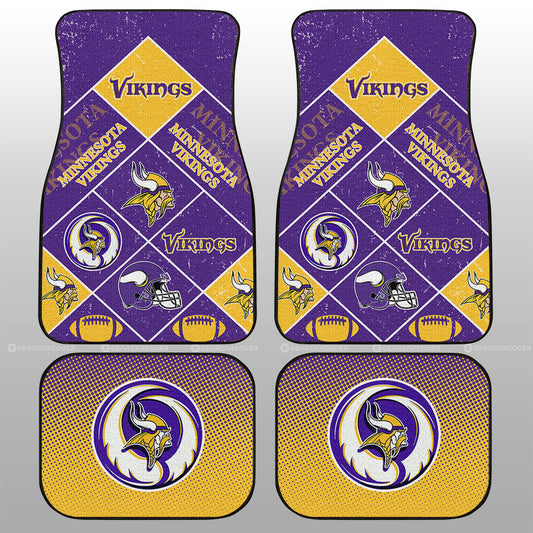 Minnesota Vikings Car Floor Mats Sporty Team Collection - Gearcarcover - 1