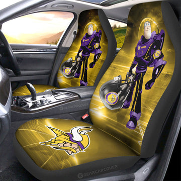 Minnesota Vikings Car Seat Covers Buzz Lightyear Car Accessories For Fan - Gearcarcover - 1