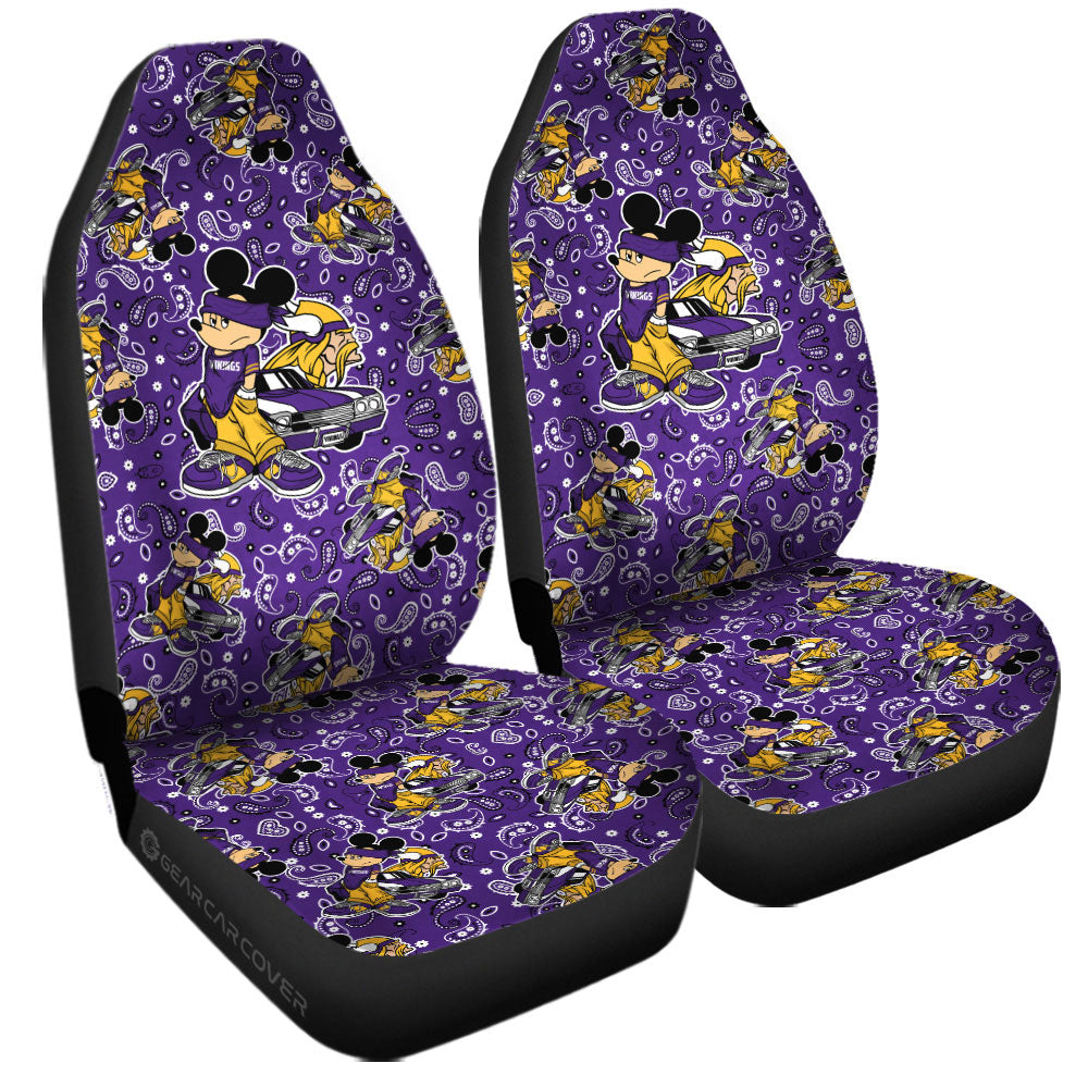 Minnesota Vikings Car Seat Covers Cartoon Theme Collection - Gearcarcover - 3