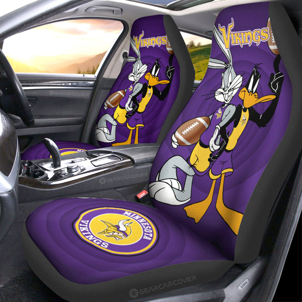 Minnesota Vikings Car Seat Covers Custom Car Accessories - Gearcarcover - 1