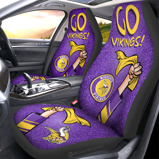 Minnesota Vikings Car Seat Covers Custom Car Accessories - Gearcarcover - 1