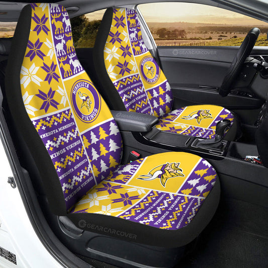 Minnesota Vikings Car Seat Covers Custom Ugly Style Car Accessories - Gearcarcover - 2