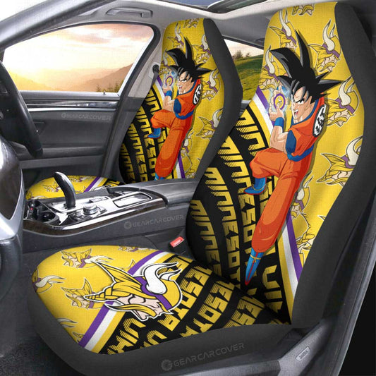 Minnesota Vikings Car Seat Covers Goku Car Accessories For Fans - Gearcarcover - 2