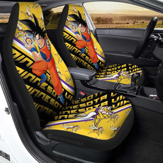 Minnesota Vikings Car Seat Covers Goku Car Accessories For Fans - Gearcarcover - 1