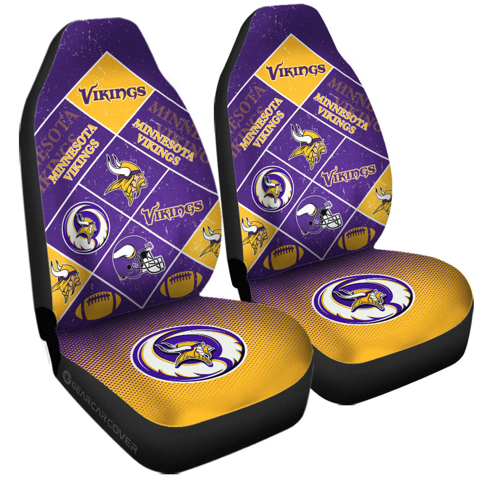 Minnesota Vikings Car Seat Covers Sporty Team Collection - Gearcarcover - 3