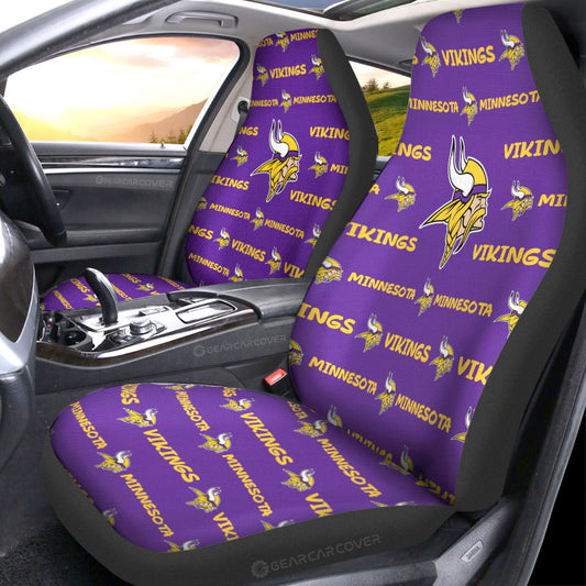 Minnesota Vikings Car Seat Covers Sporty Team Collection - Gearcarcover - 1