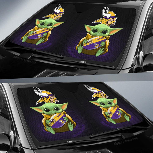 Minnesota Vikings Car Sunshade Custom Car Accessories For Fan - Gearcarcover - 2
