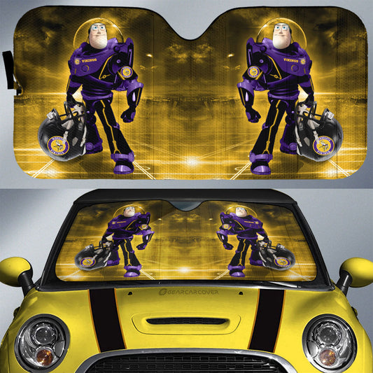Minnesota Vikings Car Sunshade Custom Car Accessories For Fan - Gearcarcover - 1