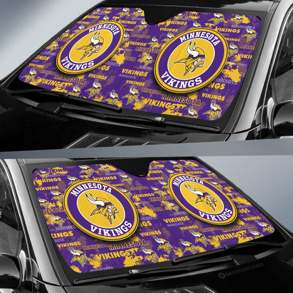 Minnesota Vikings Car Sunshade Custom Car Accessories - Gearcarcover - 2