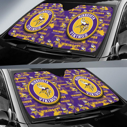 Minnesota Vikings Car Sunshade Custom Car Accessories - Gearcarcover - 2