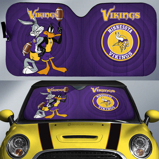 Minnesota Vikings Car Sunshade Custom Car Accessories - Gearcarcover - 1