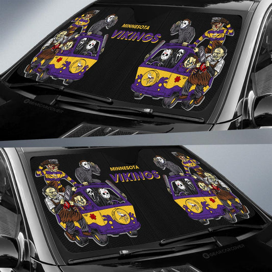 Minnesota Vikings Car Sunshade Custom Car Accessories - Gearcarcover - 2