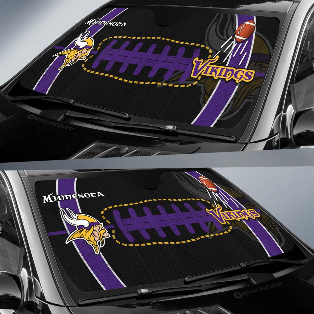 Minnesota Vikings Car Sunshade Custom Car Accessories - Gearcarcover - 2