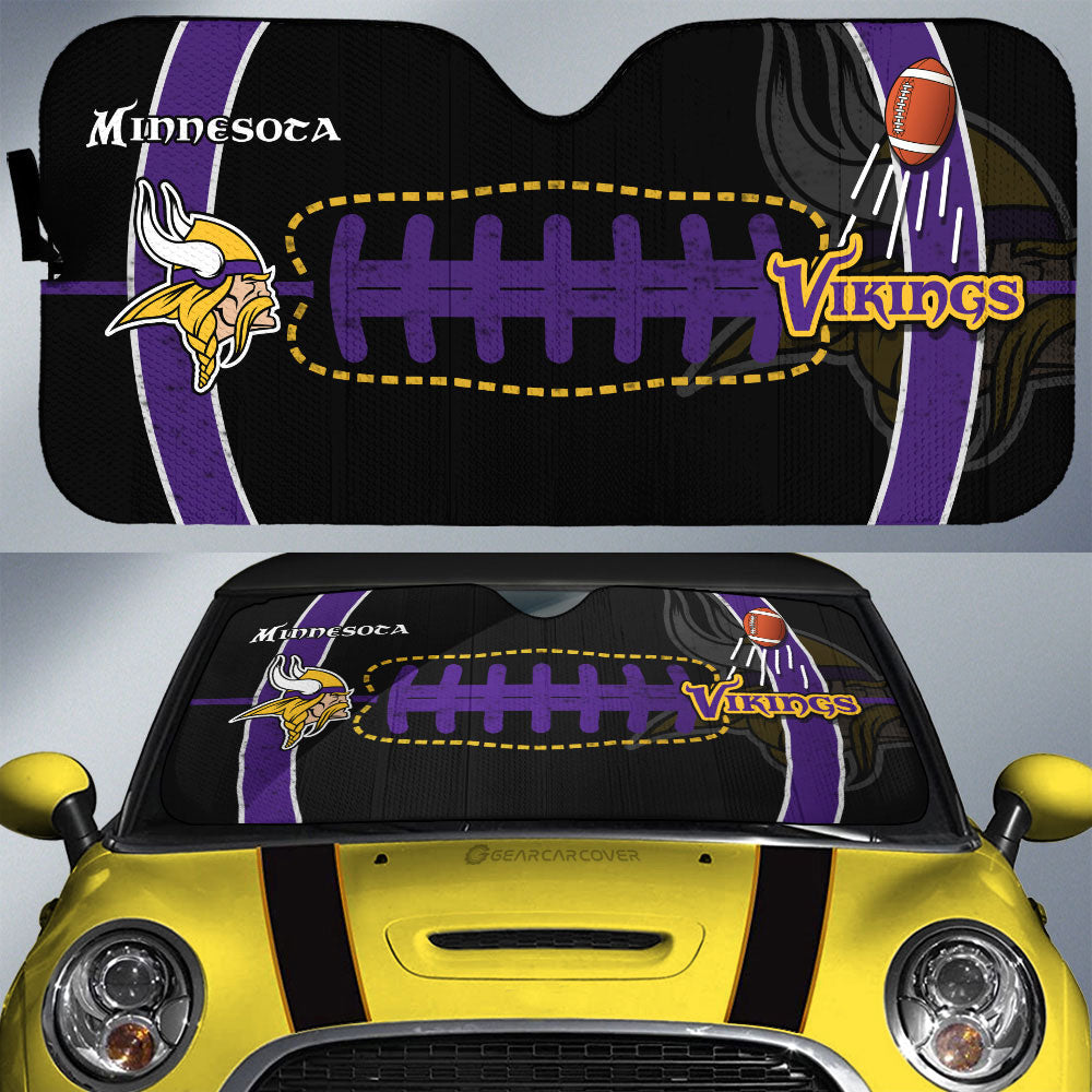 Minnesota Vikings Car Sunshade Custom Car Accessories - Gearcarcover - 1