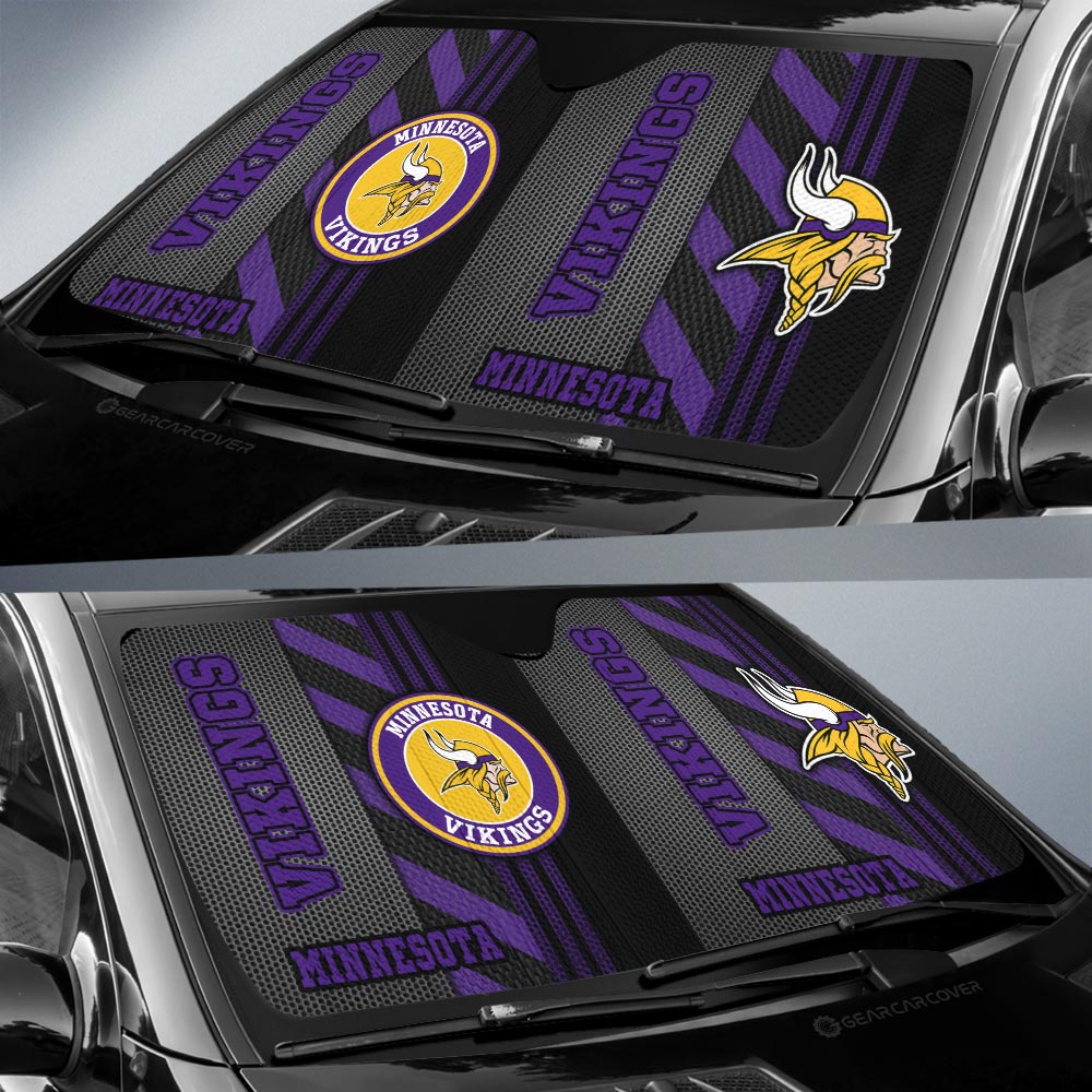 Minnesota Vikings Car Sunshade Custom Car Accessories - Gearcarcover - 2