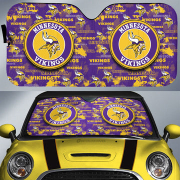 Minnesota Vikings Car Sunshade Custom Car Accessories - Gearcarcover - 1