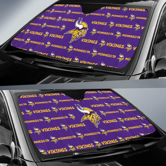 Minnesota Vikings Car Sunshade Sporty Team Collection - Gearcarcover - 2