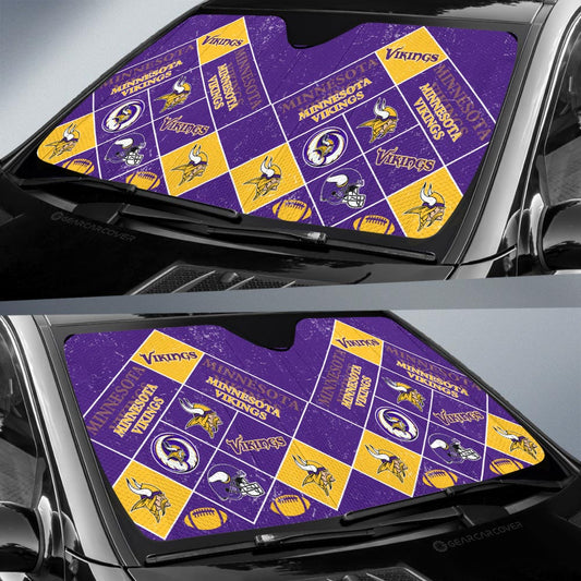 Minnesota Vikings Car Sunshade Sporty Team Collection - Gearcarcover - 2