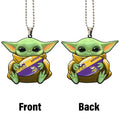 Minnesota Vikings Ornament Baby Yoda Car Accessories - Gearcarcover - 4