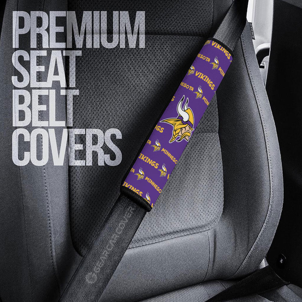 Minnesota Vikings Seat Belt Covers Sporty Team Collection - Gearcarcover - 3