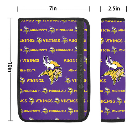 Minnesota Vikings Seat Belt Covers Sporty Team Collection - Gearcarcover - 1