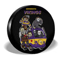 Minnesota Vikings Spare Tire Covers Horror Characters Car Accessories - Gearcarcover - 3