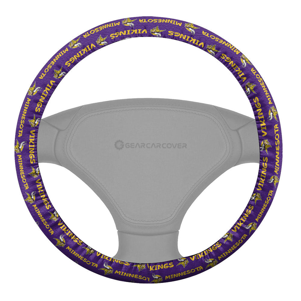 Minnesota Vikings Steering Wheel Cover Sporty Team Collection - Gearcarcover - 2