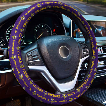 Minnesota Vikings Steering Wheel Cover Sporty Team Collection - Gearcarcover - 1