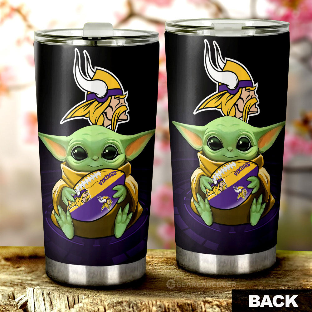 Minnesota Vikings Tumbler Cup Custom Car Accessories For Fan - Gearcarcover - 2