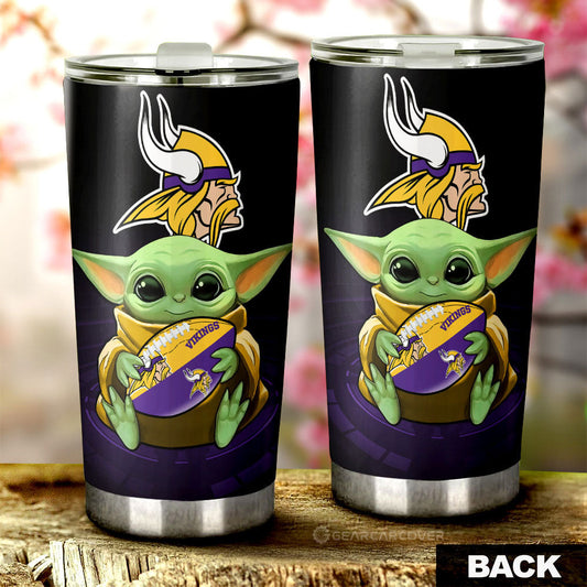 Minnesota Vikings Tumbler Cup Custom Car Accessories For Fan - Gearcarcover - 2