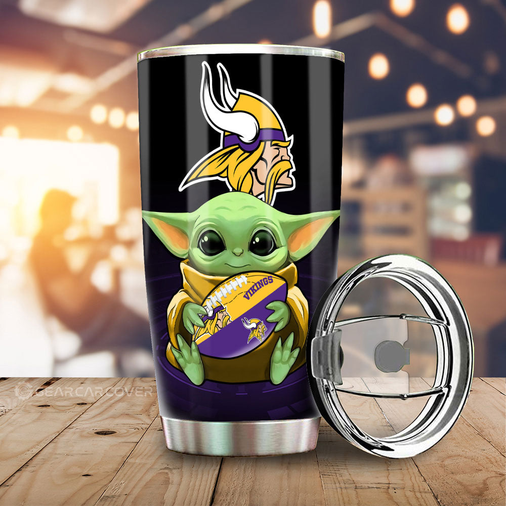 Minnesota Vikings Tumbler Cup Custom Car Accessories For Fan - Gearcarcover - 1