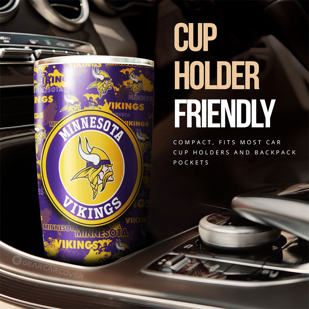 Minnesota Vikings Tumbler Cup Custom Car Accessories - Gearcarcover - 3