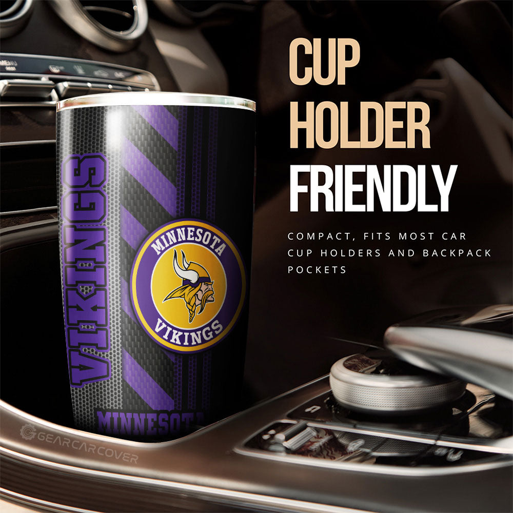 Minnesota Vikings Tumbler Cup Custom Car Accessories - Gearcarcover - 3
