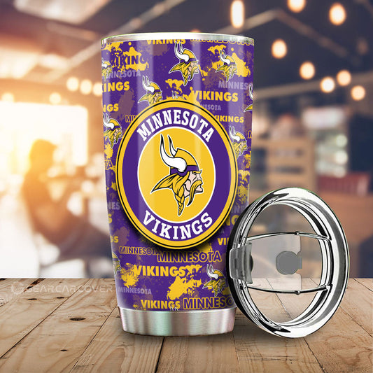 Minnesota Vikings Tumbler Cup Custom Car Accessories - Gearcarcover - 1