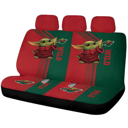 Minnesota Wild Car Back Seat Covers Custom Car Accessories - Gearcarcover - 1
