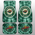 Minnesota Wild Car Floor Mats Custom Tie Dye Car Accessories - Gearcarcover - 1