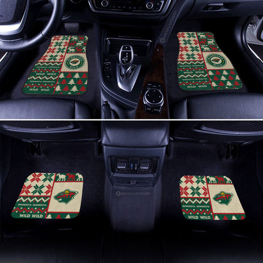 Minnesota Wild Car Floor Mats Custom Ugly Style Car Accessories - Gearcarcover - 2