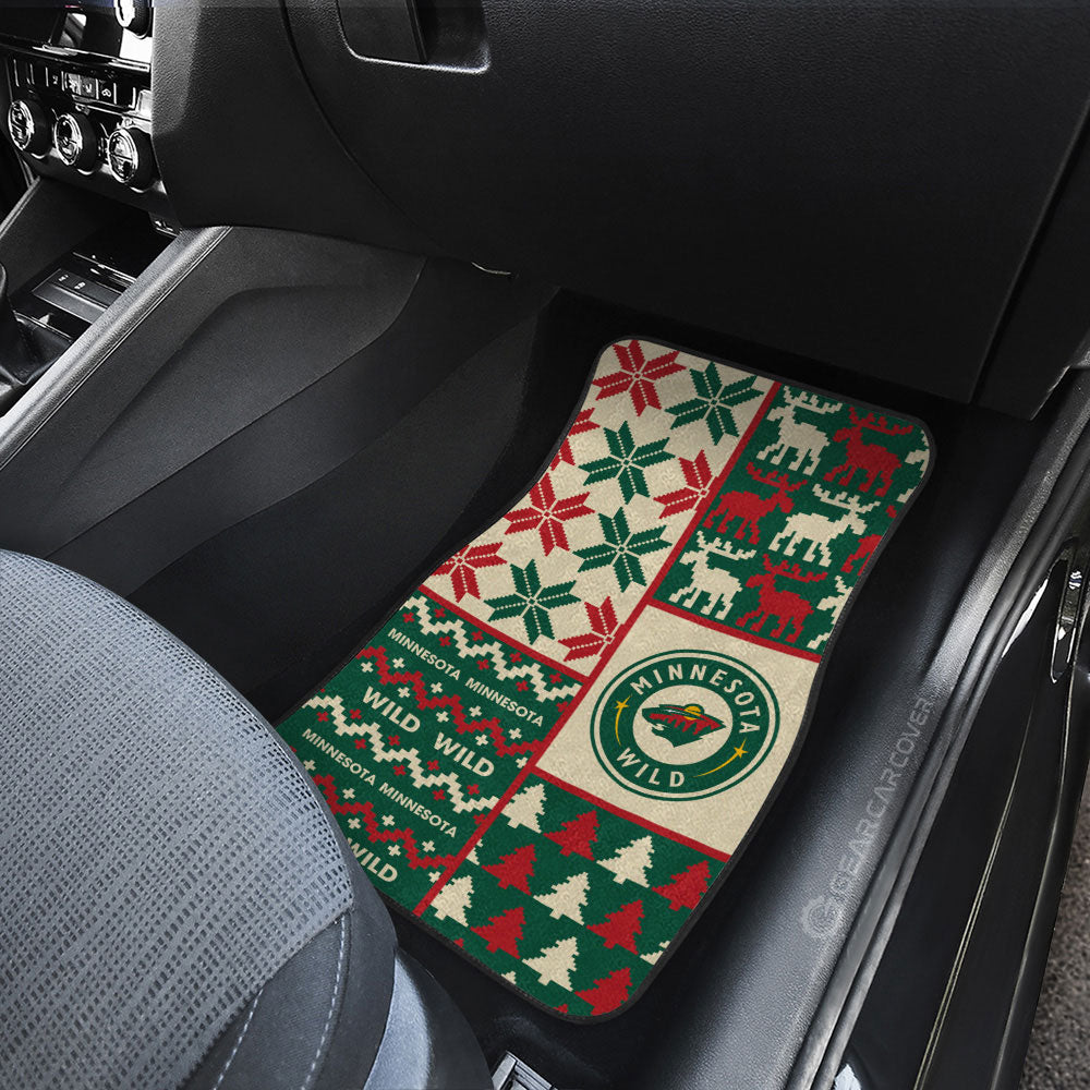 Minnesota Wild Car Floor Mats Custom Ugly Style Car Accessories - Gearcarcover - 3