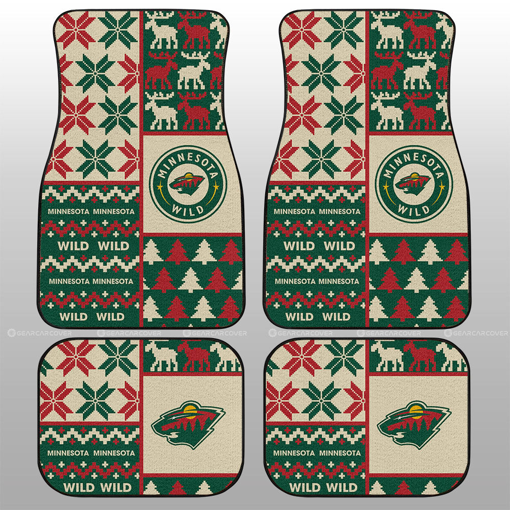 Minnesota Wild Car Floor Mats Custom Ugly Style Car Accessories - Gearcarcover - 1