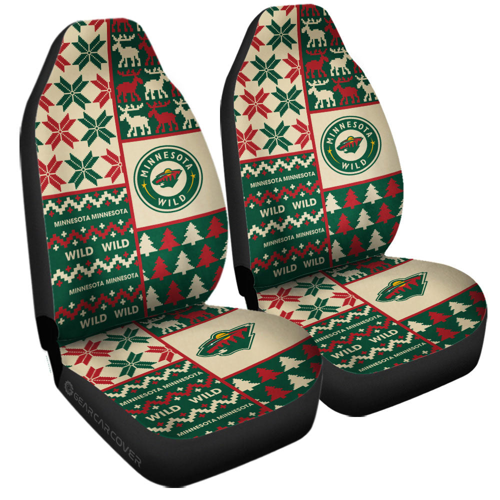 Minnesota Wild Car Seat Covers Custom Ugly Style Car Accessories - Gearcarcover - 3