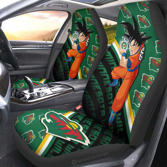 Minnesota Wild Car Seat Covers Goku Car Decorations For Fans - Gearcarcover - 2