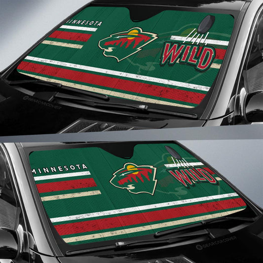 Minnesota Wild Car Sunshade Custom Car Accessories - Gearcarcover - 2