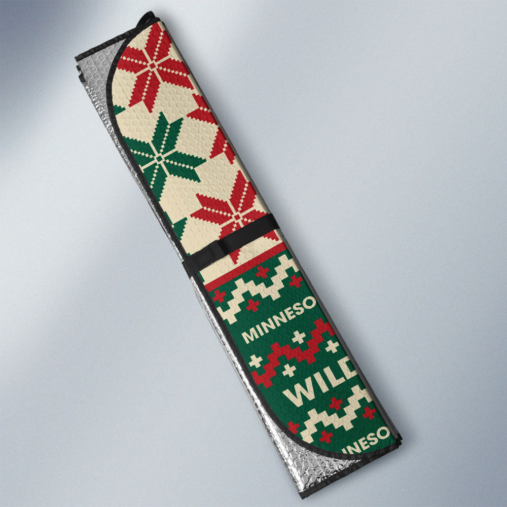 Minnesota Wild Car Sunshade Custom Ugly Style Car Accessories - Gearcarcover - 3