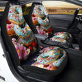 Mint Donuts Mix Flowers Car Seat Covers Custom Girly Pattern Car Accessories - Gearcarcover - 2