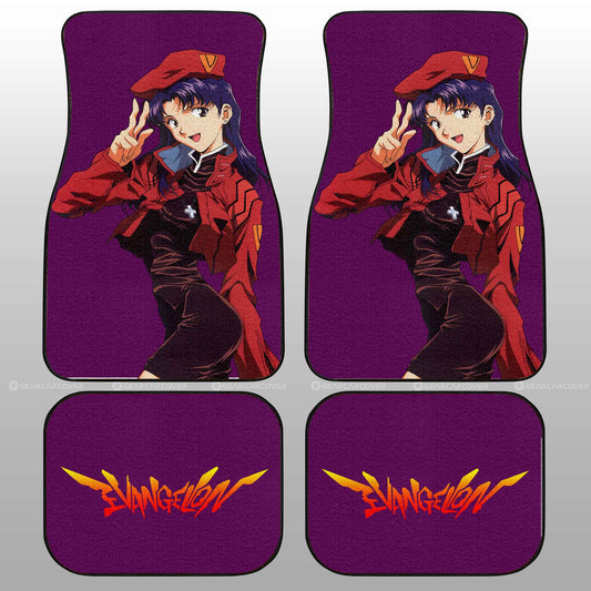 Misato Katsuragi Car Floor Mats Custom NGE Car Accessories - Gearcarcover - 2