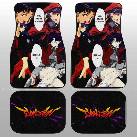 Misato Katsuragi Car Floor Mats Custom NGE - Gearcarcover - 2