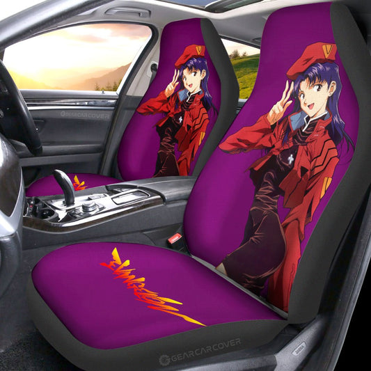 Misato Katsuragi Car Seat Covers Custom NGE Car Accessories - Gearcarcover - 2