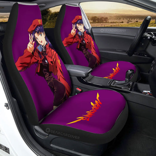 Misato Katsuragi Car Seat Covers Custom NGE Car Accessories - Gearcarcover - 1