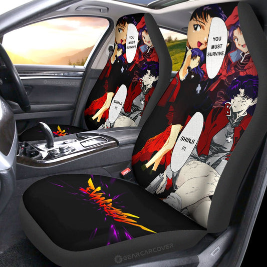 Misato Katsuragi Car Seat Covers Custom NGE - Gearcarcover - 2