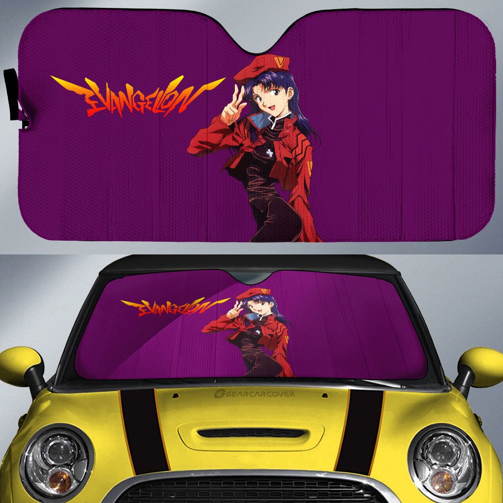 Misato Katsuragi Car Sunshade Custom NGE Car Accessories - Gearcarcover - 1